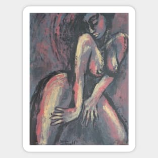 Posing - Female Nude Sticker